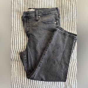 Madewell Women's Straight Leg Jeans - Dark Gray